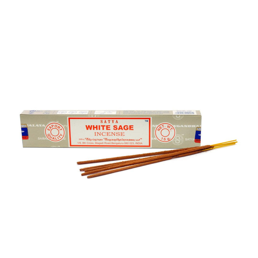 satya white sage incense